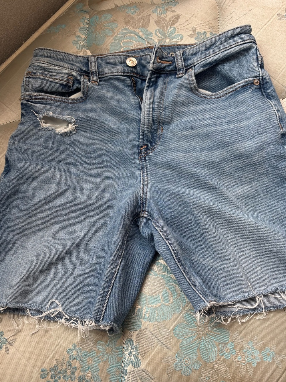 American Eagle Light Blue Jean Shorts